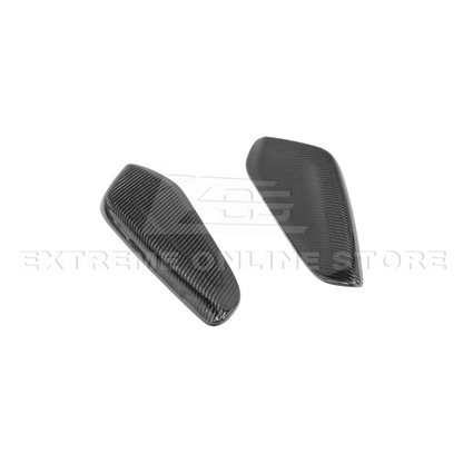 2019-24 Camaro Dry Carbon Fiber Front Side Knee Pad Panel Cover Pair
