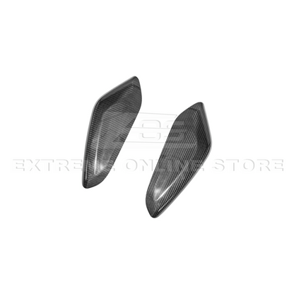 2019-24 Camaro Dry Carbon Fiber Front Side Knee Pad Panel Cover Pair
