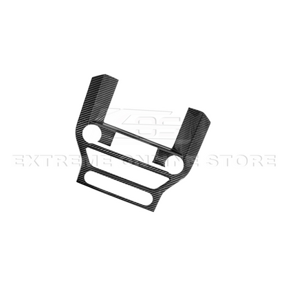 2015-23 Ford Mustang DRY CARBON FIBER Center Console Control Panel Cover