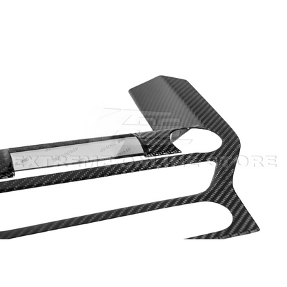 2015-23 Ford Mustang DRY CARBON FIBER Center Console Control Panel Cover
