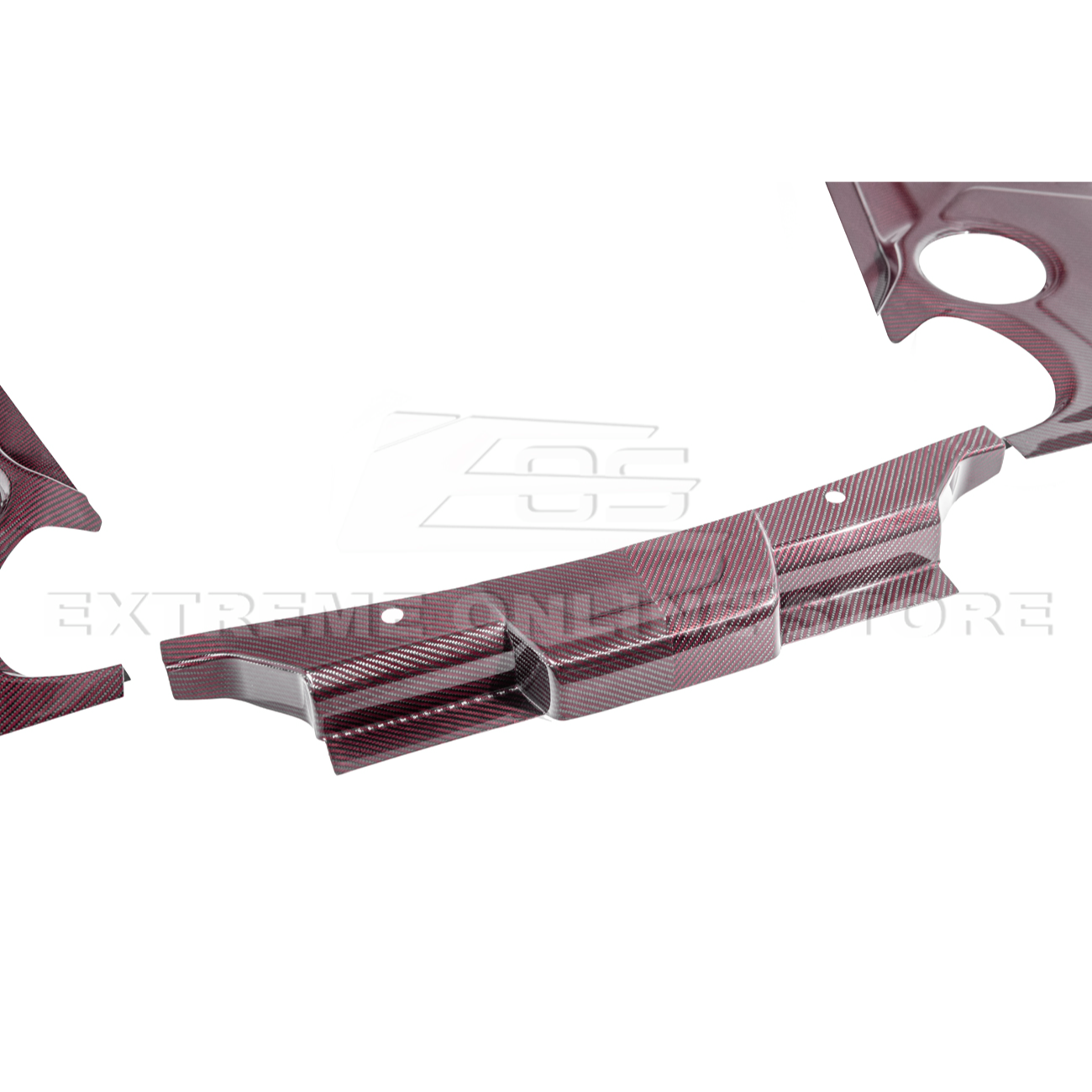 Corvette C8 DRY CARBON FIBER Coupe Engine Bay Panel Cover (3-Pieces Version)
