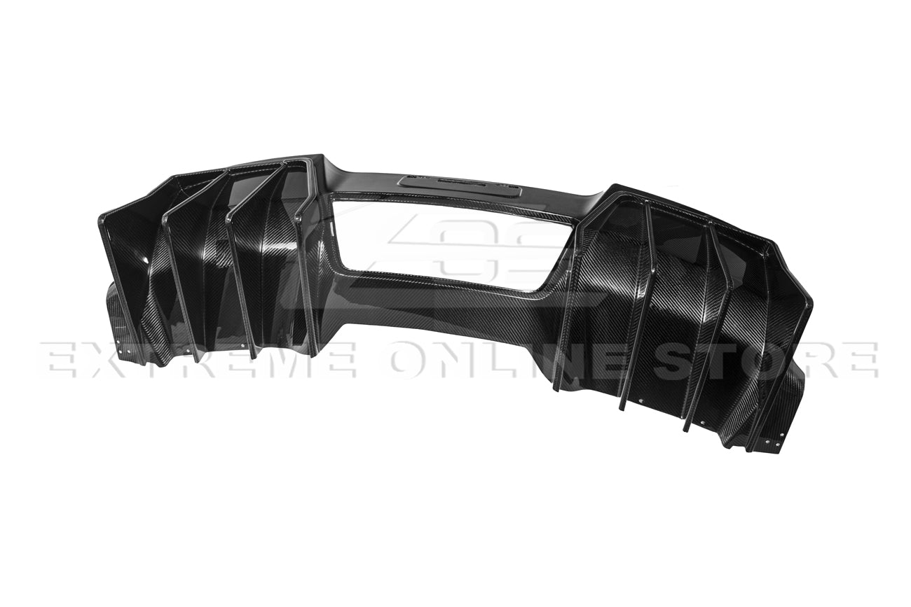 Corvette C7 Track Package Rear Bumper Finned Diffuser