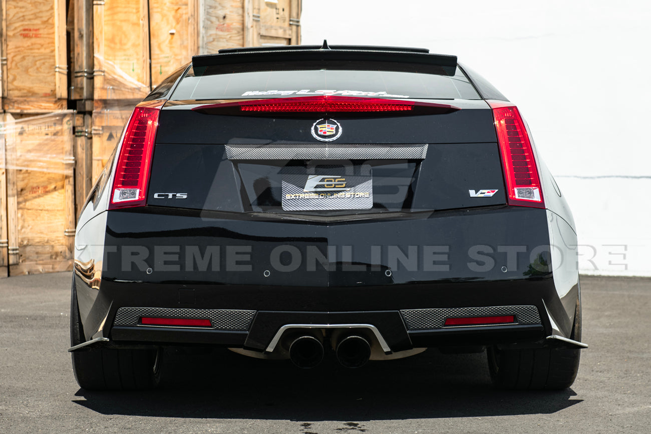 2009-15 CTS-V Coupe DRY CARBON FIBER Rear Deck Lid Applique Trunk Insert