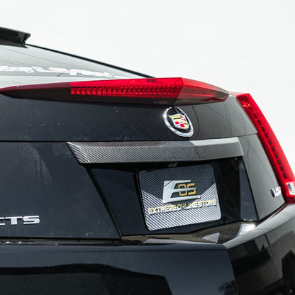 2009-15 CTS-V Coupe DRY CARBON FIBER Rear Deck Lid Applique Trunk Insert