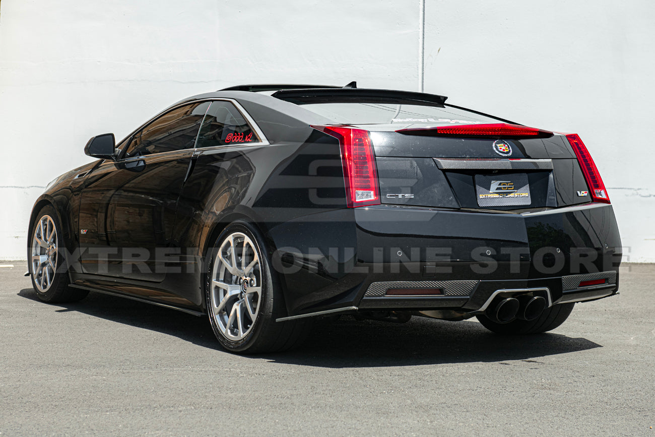 2009-15 CTS-V Coupe DRY CARBON FIBER Rear Deck Lid Applique Trunk Insert