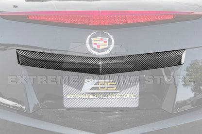 2009-15 CTS-V Coupe DRY CARBON FIBER Rear Deck Lid Applique Trunk Insert