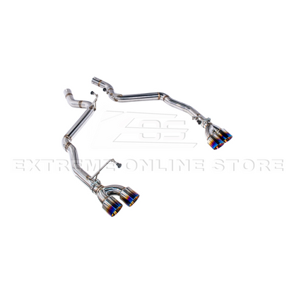 2024+ Mustang GT Muffler Delete Axle Back Quad Tips Exhaust