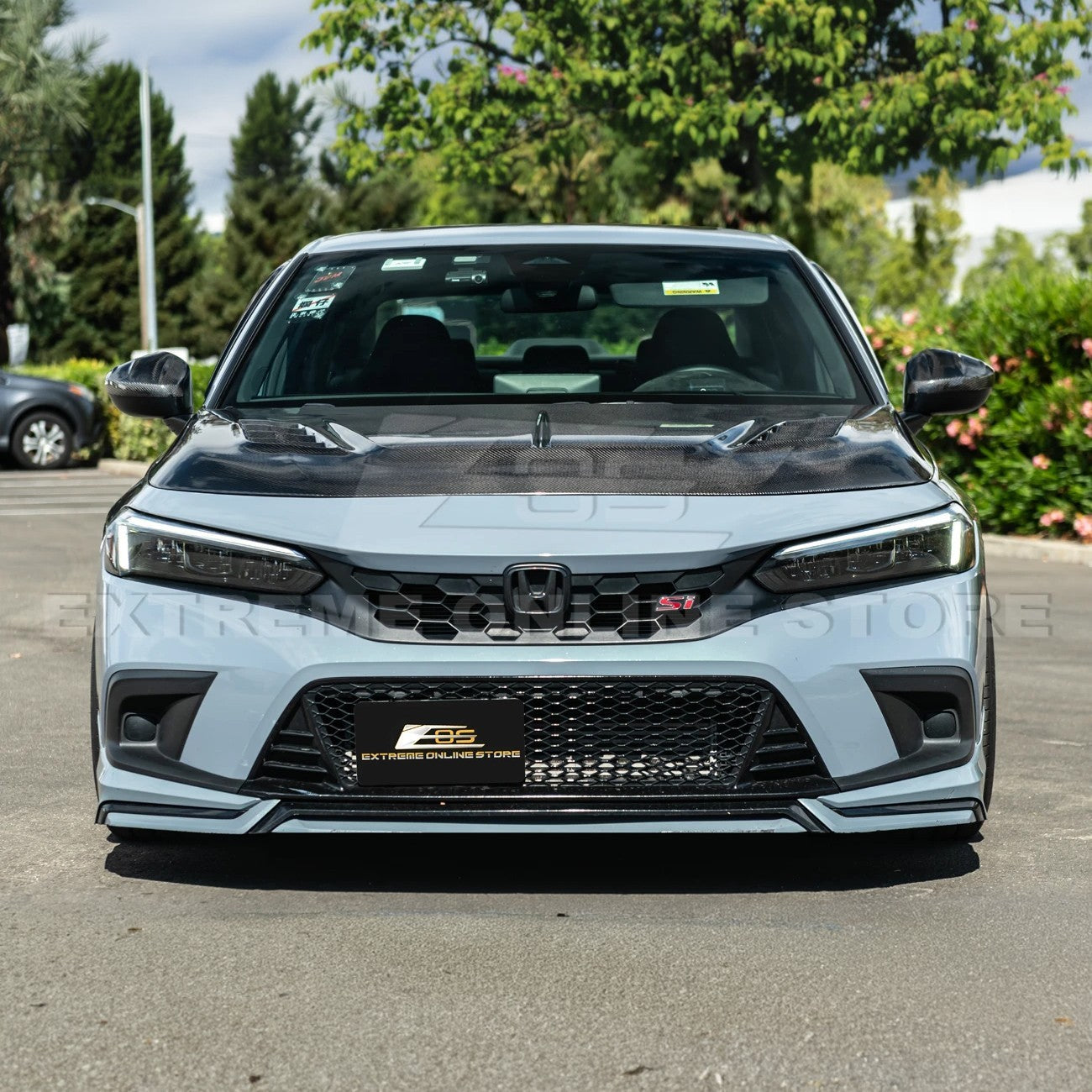 2022-Up Honda Civic JDM Varis Style Front Vented Bumper Hood