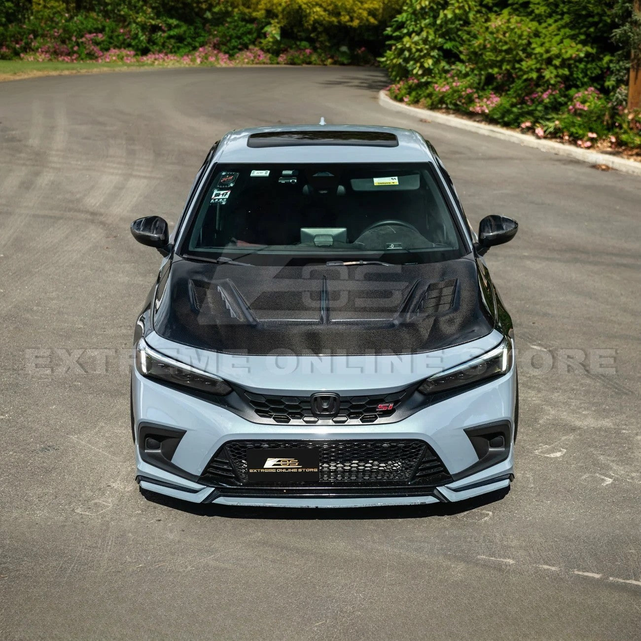 2022-Up Honda Civic JDM Varis Style Front Vented Bumper Hood