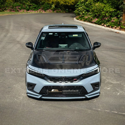 2022-Up Honda Civic JDM Varis Style Front Vented Bumper Hood