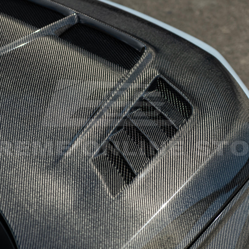 2022-Up Honda Civic JDM Varis Style Front Vented Bumper Hood