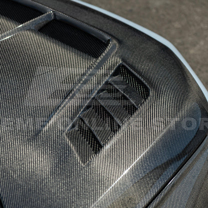 2022-Up Honda Civic | JDM Varis Style CARBON FIBER Front Vented Hood w/ Fender