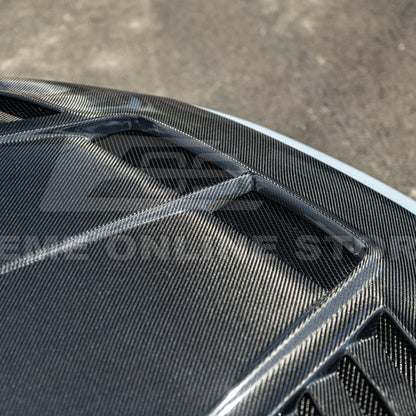 2022-Up Honda Civic | JDM Varis Style CARBON FIBER Front Vented Hood w/ Fender