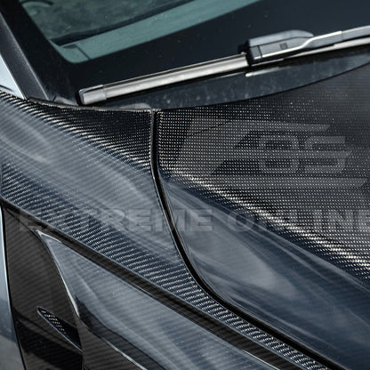 2022-Up Honda Civic | JDM Varis Style CARBON FIBER Front Vented Hood w/ Fender