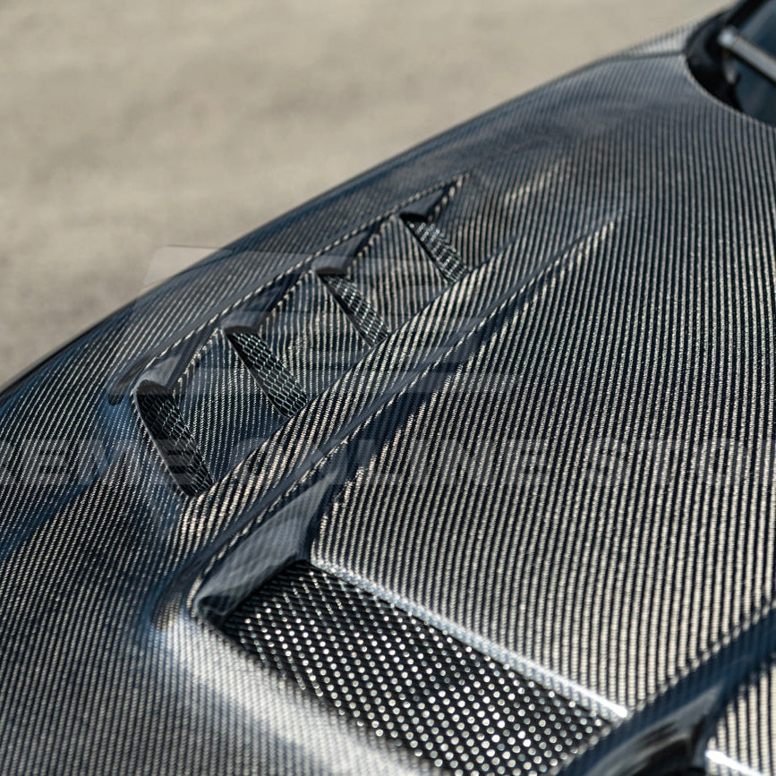 2022-Up Honda Civic JDM Varis Style Front Vented Bumper Hood