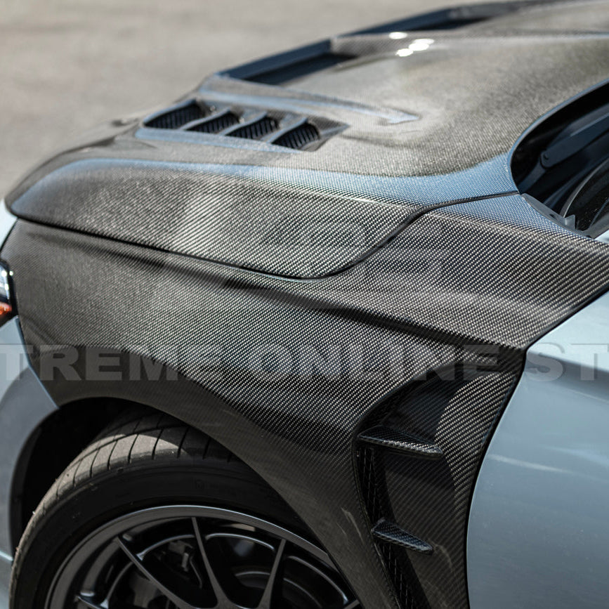 2022-Up Honda Civic JDM Varis Style Front Vented Bumper Hood