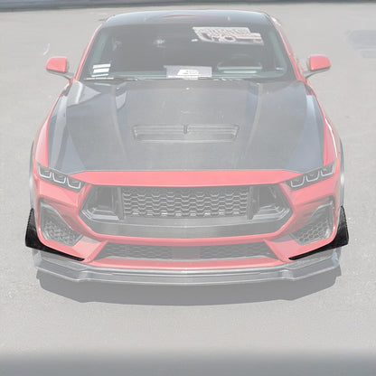 2024+ Ford Mustang GT DRY CARBON FIBER Front Splitter Canards
