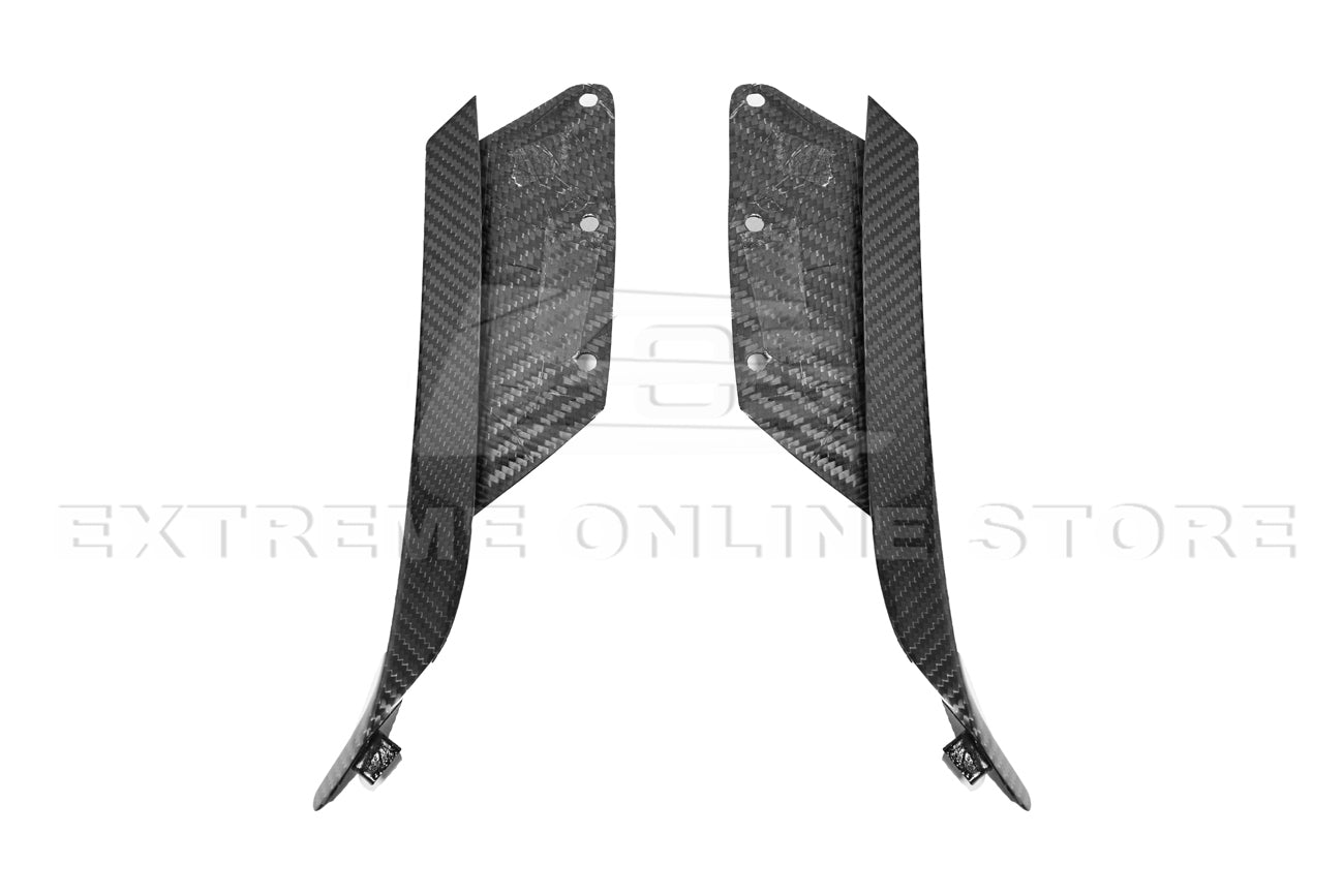 Corvette C7 Z06 DRY CARBON FIBER Side Rocker Panel Brake Scoop Vent Covers