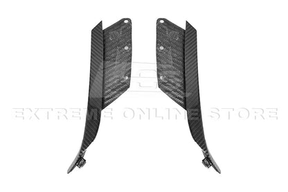 Corvette C7 Z06 DRY CARBON FIBER Side Rocker Panel Brake Scoop Vent Covers