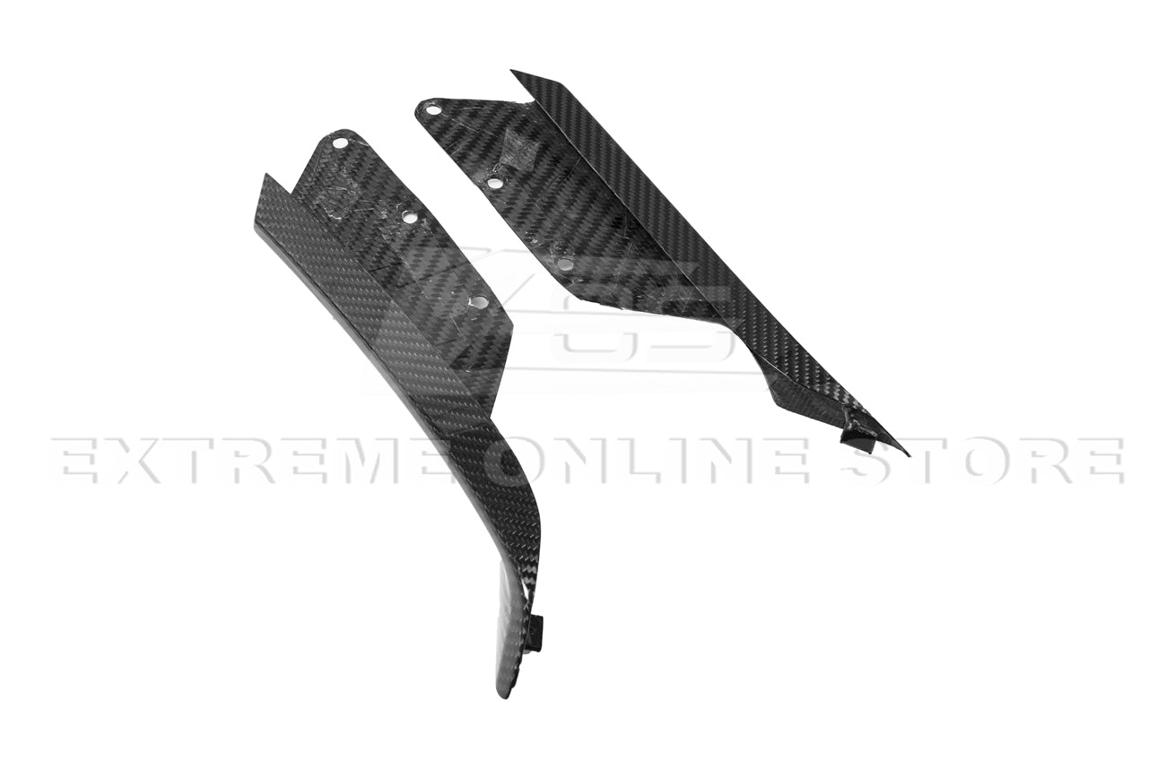 Corvette C7 Z06 DRY CARBON FIBER Side Rocker Panel Brake Scoop Vent Covers