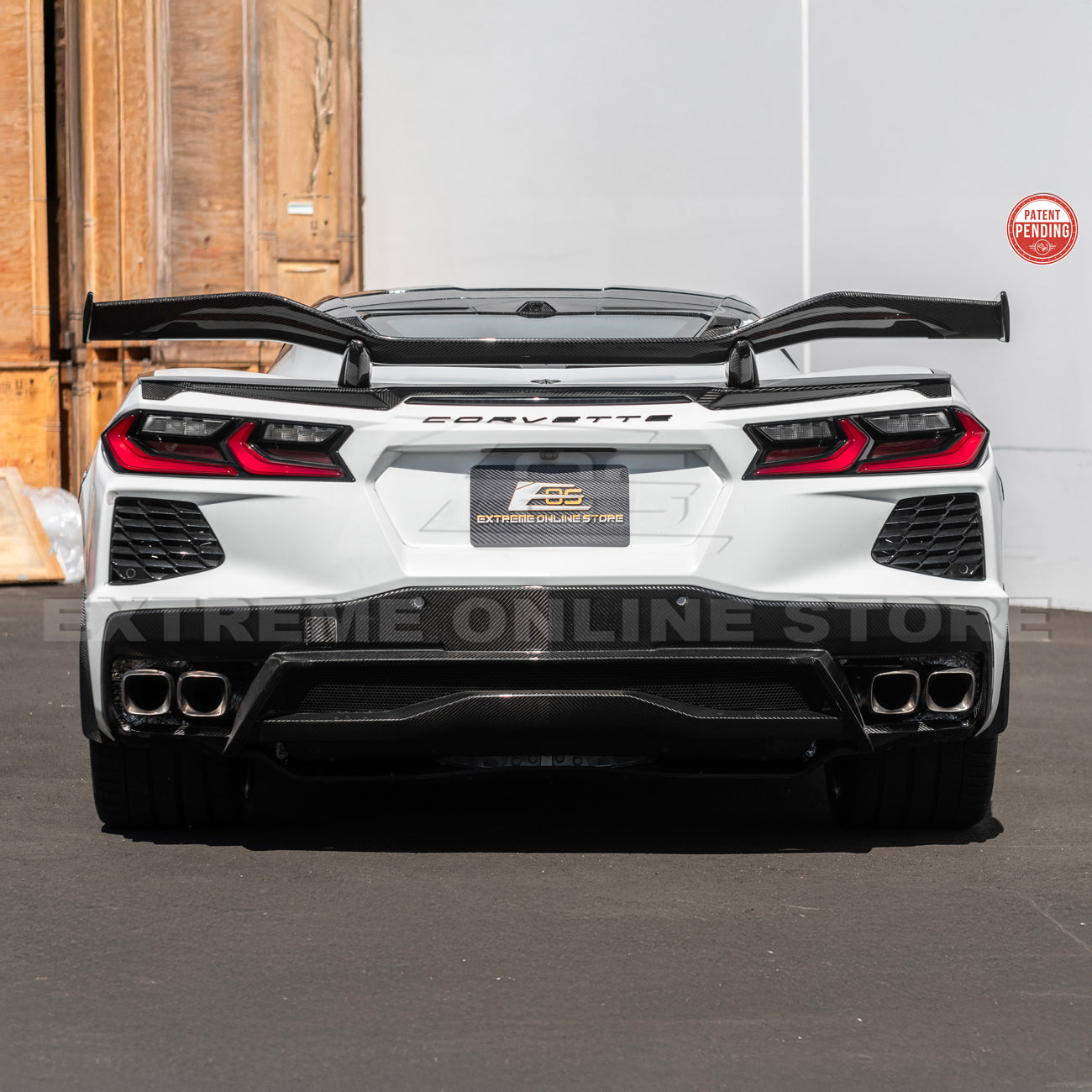 Z06 Conversion Corvette C8 All Model DRY CARBON FIBER Rear High Wing