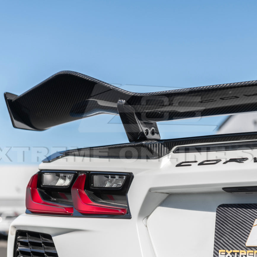 Z06 Conversion Corvette C8 All Model DRY CARBON FIBER Rear High Wing