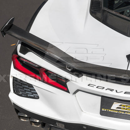 Z06 Conversion Corvette C8 All Model DRY CARBON FIBER Rear High Wing