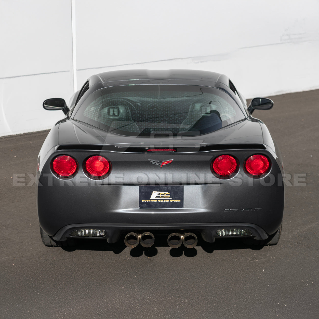 Corvette C6 ZR1 DRY CARBON FIBER Conversion Rear Trunk Spoiler