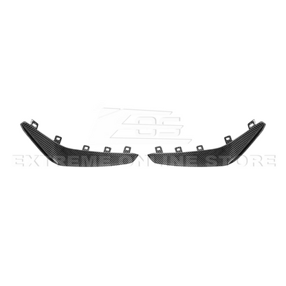 2020-Up Cadillac CT4-V Blackwing Front Lip Splitter & Carnards