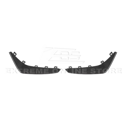 2020-Up Cadillac CT4-V Blackwing Front Lip Splitter & Carnards