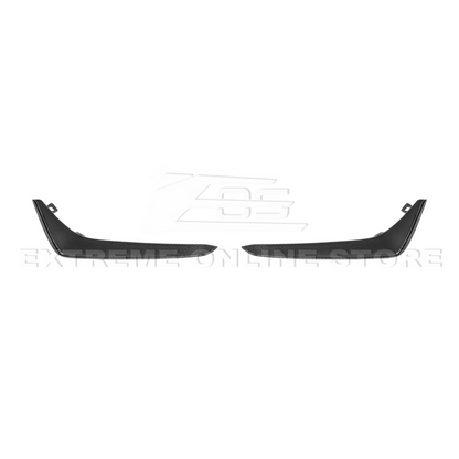 2020-Up Cadillac CT4-V Blackwing Front Lip Splitter & Carnards