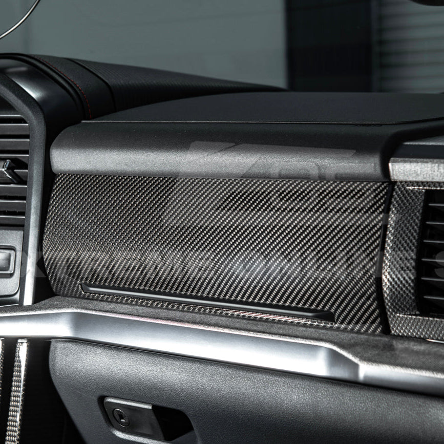 2021-Up Ford F-150 dry carbon fiber Passenger Side Storage Panel Cover