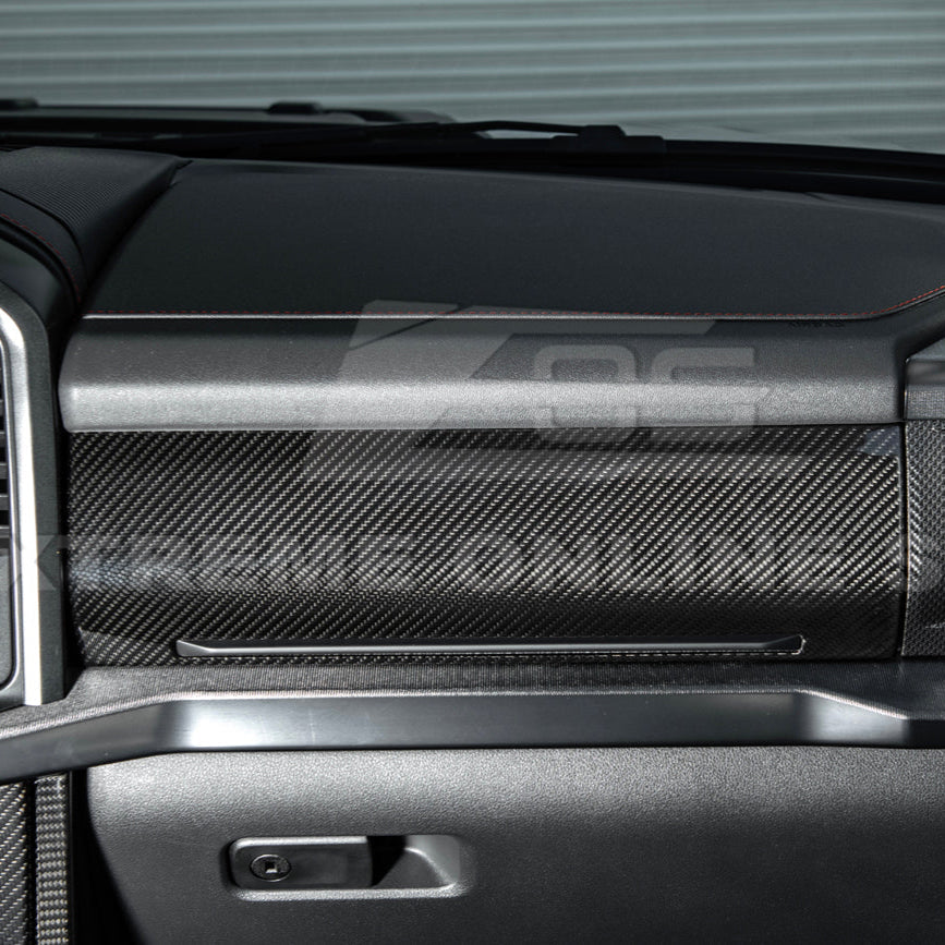 2021-Up Ford F-150 dry carbon fiber Passenger Side Storage Panel Cover