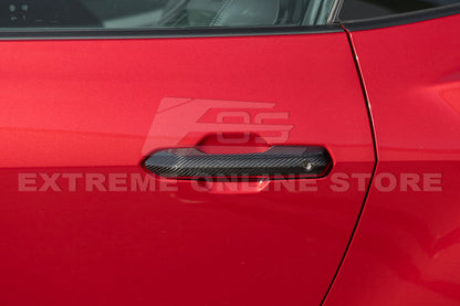 2024-Up Ford Mustang DRY CARBON FIBER Door Handle Cover