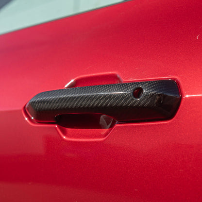 2024-Up Ford Mustang DRY CARBON FIBER Door Handle Cover