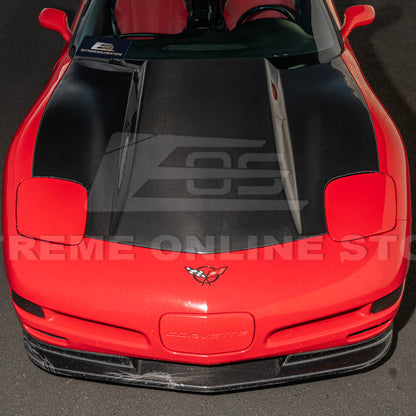 Corvette C5 Front Cow Vented Hood Cover