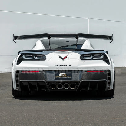 Corvette C7 ZR1 ZTK Conversion Extended High Wing With Wing Riser