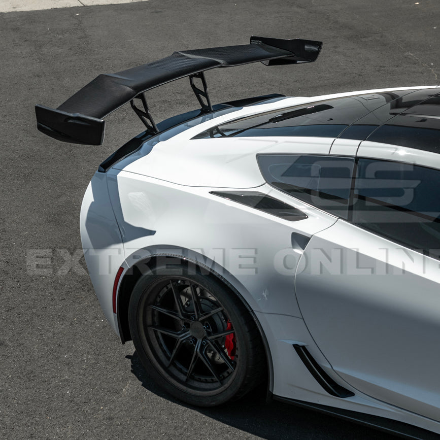 Corvette C7 ZR1 ZTK Conversion Extended High Wing With Wing Riser