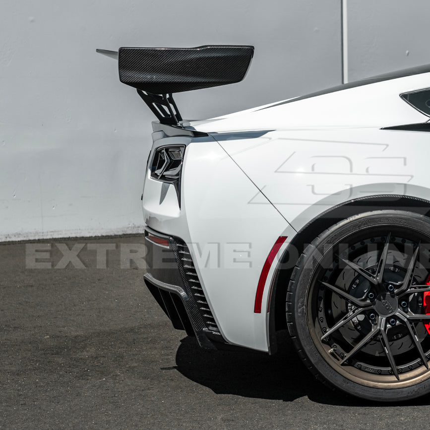 Corvette C7 ZR1 ZTK Conversion Extended High Wing With Wing Riser
