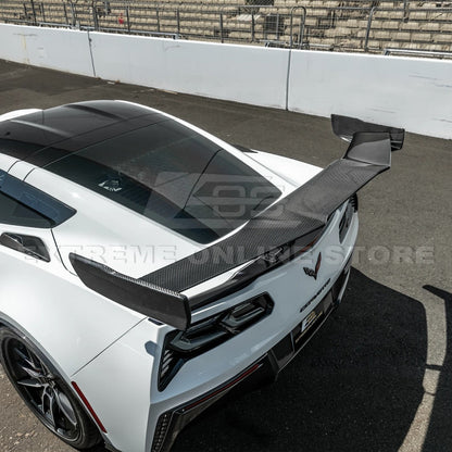 Corvette C7 ZR1 ZTK Conversion Extended High Wing With Wing Riser