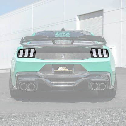 2024+ Ford Mustang DRY CARBON FIBER Tail Light Cover