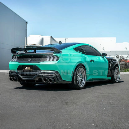 2024-Up Ford Mustang S650 Dark Horse Style DRY CARBON FIBER Rear Bumper Diffuser