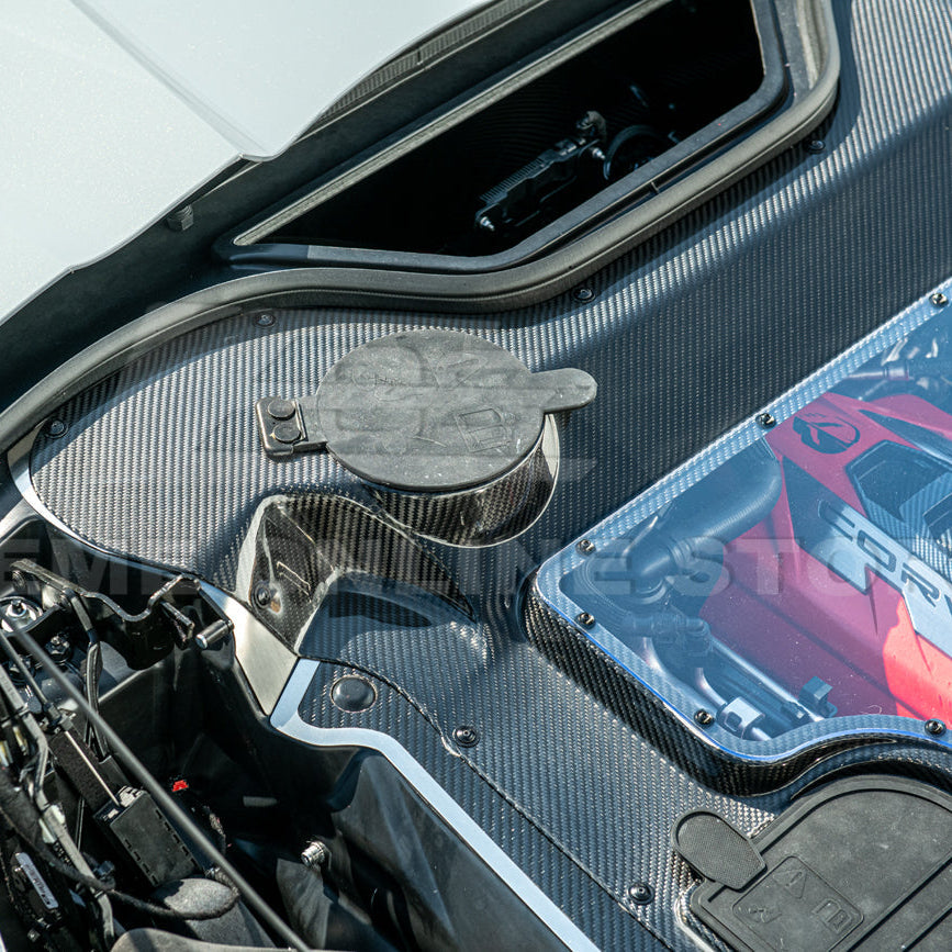 Corvette C8 HTC DRY Carbon Fiber Engine Bay Panel Cover