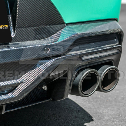 2024-Up Ford Mustang S650 Dark Horse Style DRY CARBON FIBER Rear Bumper Diffuser