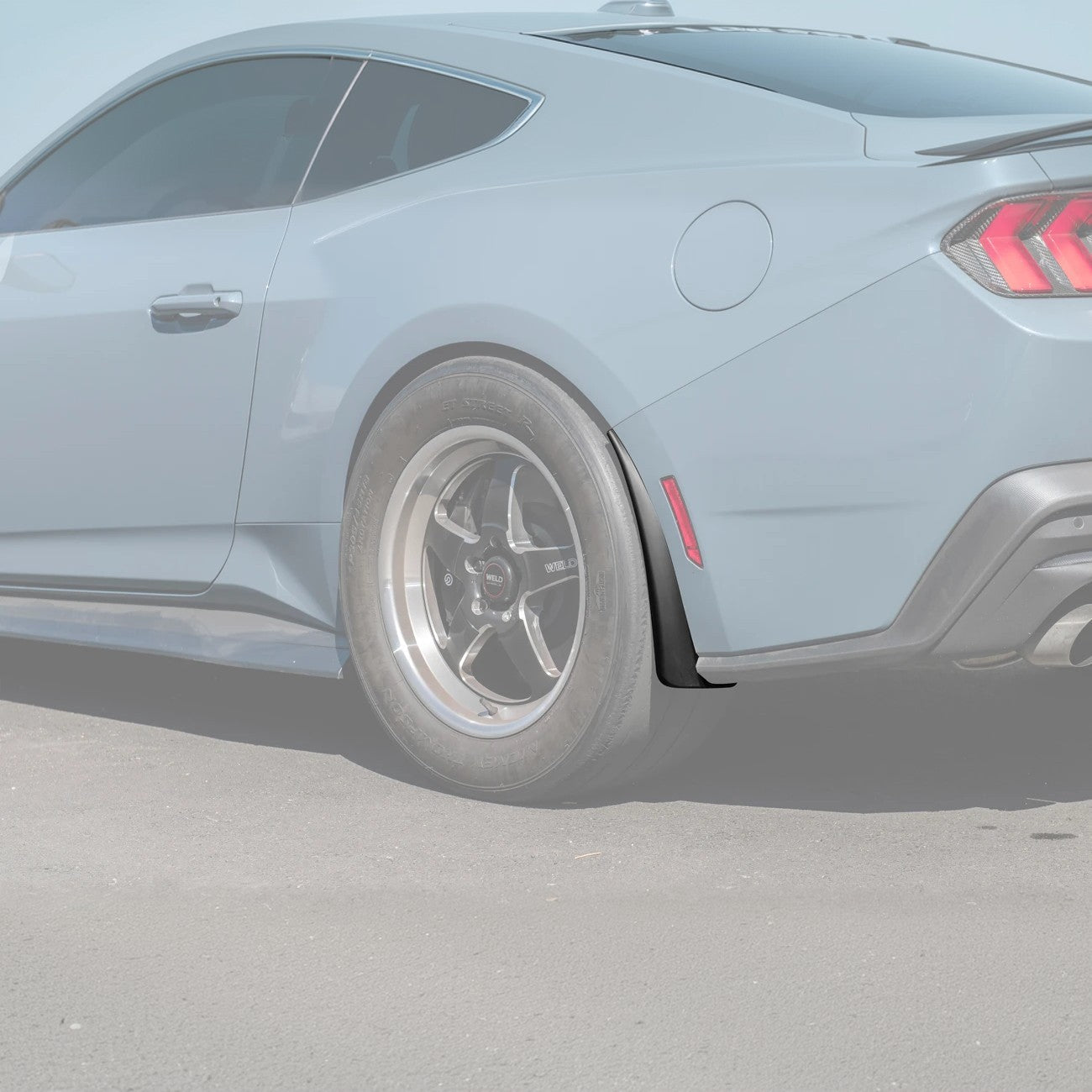 2024+ Ford Mustang Dry Carbon Fiber Mud Flap