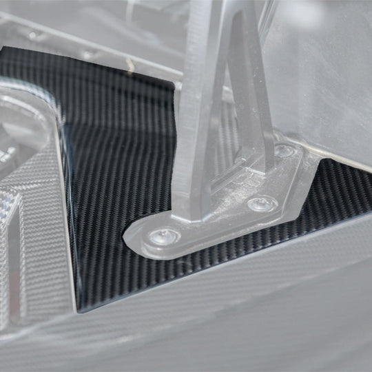 Chevrolet Corvette C8 DRY CARBON FIBER Engine Bay Corner Vent Cover
