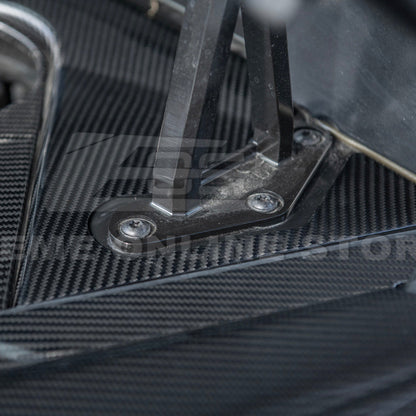 Chevrolet Corvette C8 DRY CARBON FIBER Engine Bay Corner Vent Cover