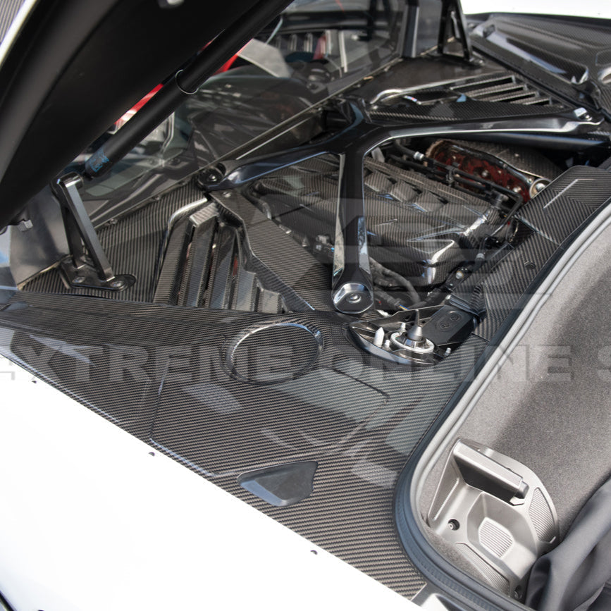 Chevrolet Corvette C8 DRY CARBON FIBER Engine Bay Corner Vent Cover