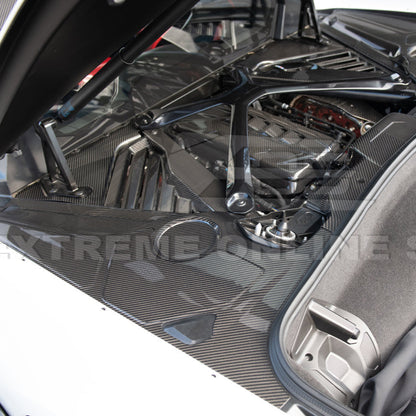 Chevrolet Corvette C8 DRY CARBON FIBER Engine Bay Corner Vent Cover