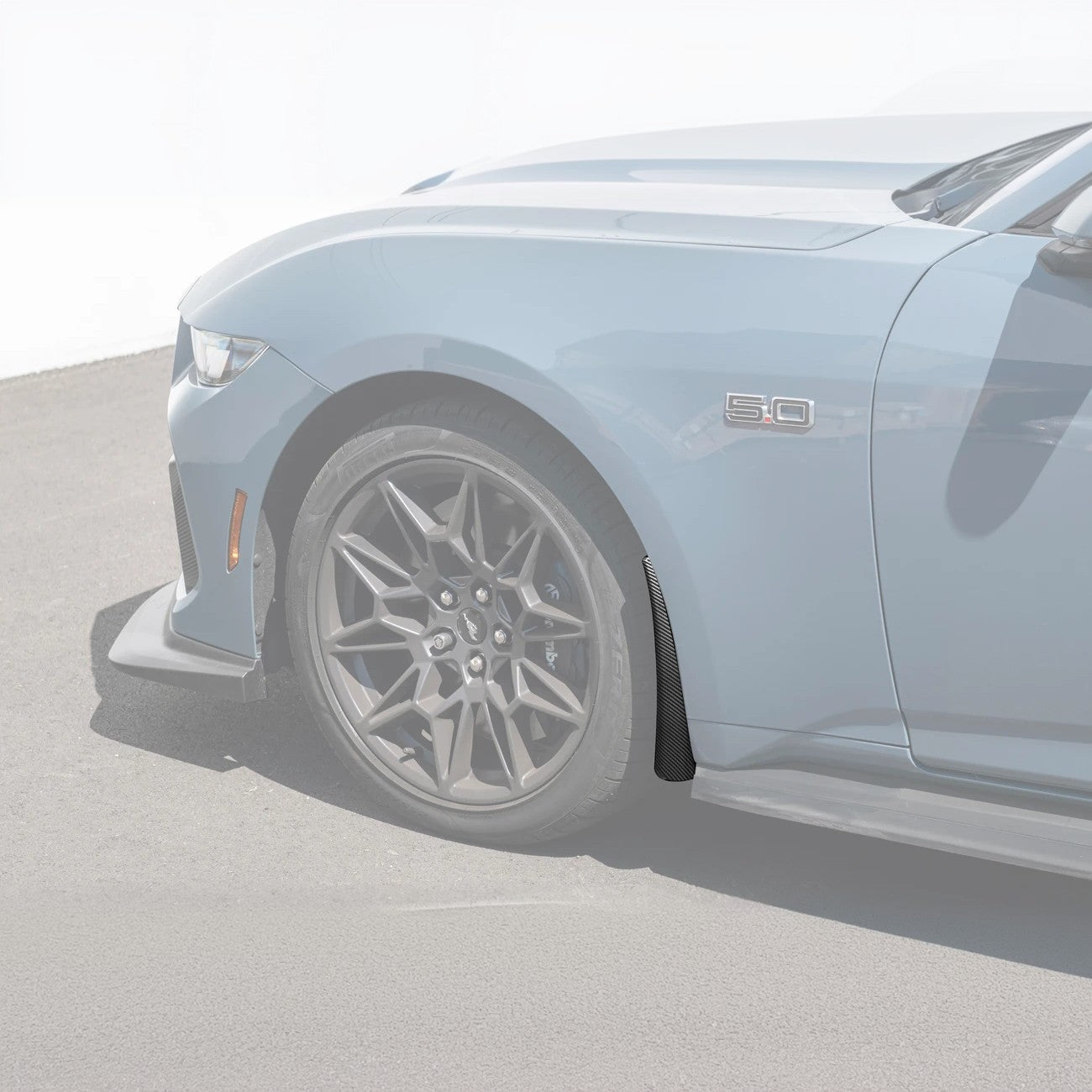 2024+ Ford Mustang Dry Carbon Fiber Mud Flap